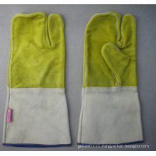 3 Finger Double Palm Welding Work Glove--6514